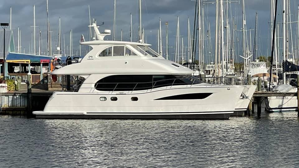 Yacht docked at SafeHarbor Harbortown Marina, Fort Pierce FL